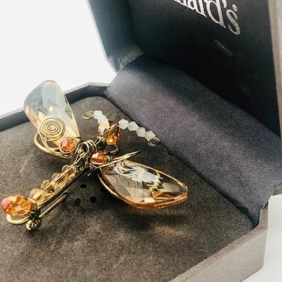 Dragonfly Crystal Brooch IOB - Picture 14 of 14